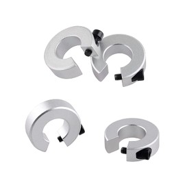 CNCMANS Linear Rail Kit 2PCS SBR20-800mm Linear Slide Guide Rails + 4PCS SBR20UU Carriage Bearing Blocks Linear Rail Support and 4PCS Stop Collars 20mm Shaft Limit Fixing Rings for DIY CNC
