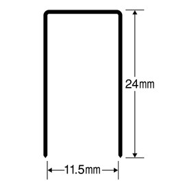 Max Stapler Needle Copy Paper Binding Lens up to 240 Sheets 1224fa – H