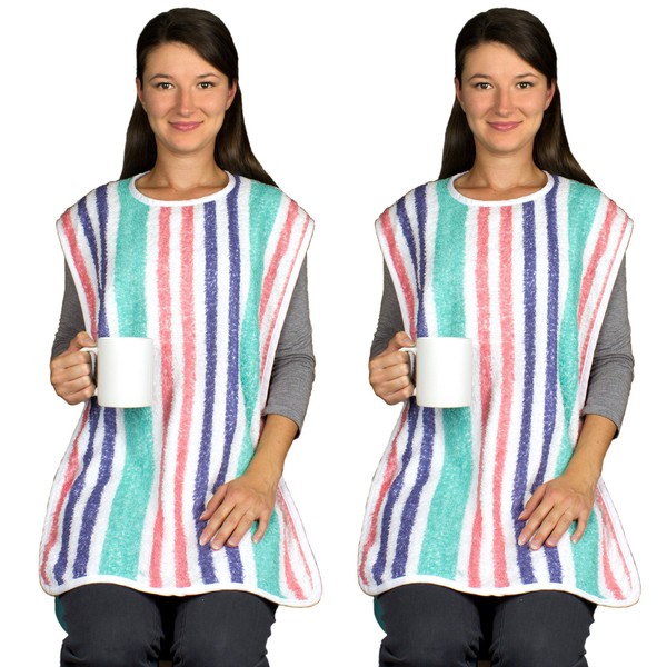 Adult Bib with Velcro Closure - Long Length - 2