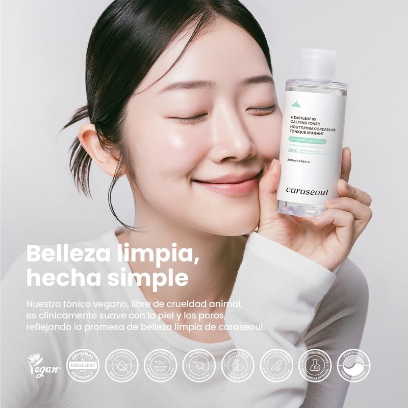 caraseoul Heartleaf 85 Tónico Facial Calmante e Hidratante (200ml)