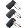 SOPHILY 3 Pack Folding Reading Glasses Women Men with Portable