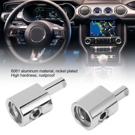 2pcs Amplifier Input Reducer Adapter 1/0 to 4 Gauge Aluminum for Cars Boats