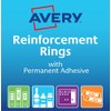 Avery Reinforcement Rings, 13 mm Diameter, Clear, 500 Labels (934241)