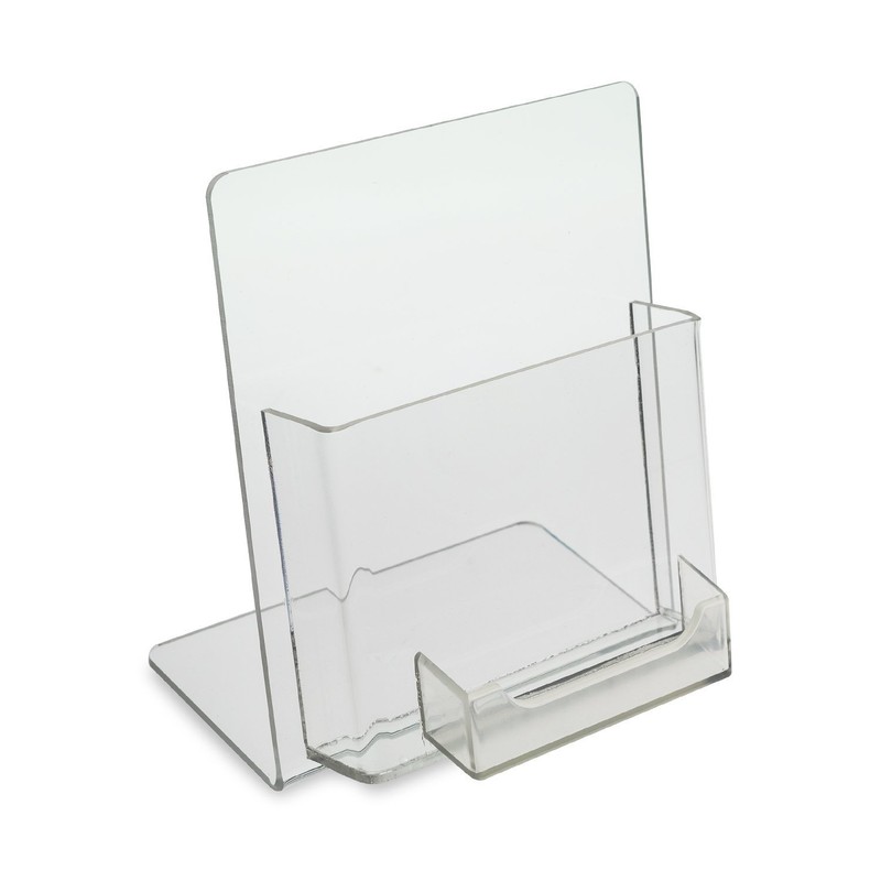 Source One Deluxe Clear Acrylic Countertop Greeting Card Display 1