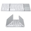 BEAUTY CHOICE Teclado Inalambrico Plegable,Teclado Bluetooth Portátil con Touchpad,Mini Teclados