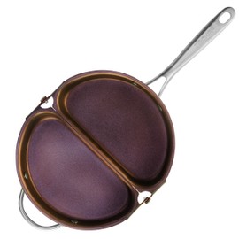 TECHEF - Frittata and Omelette Pan, Double Sided Folding Egg Pan, Made in Korea (PFOA Free) (Purple)