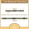CHONGQILAO Adjustable Chest Strap Backpack, Chest Strap for Backpack, Backpack
