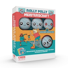 Exploding Kittens Presents: Rolly Polly Championship. Card Game for 2-6 People Ages 4+ - Perfect Active Family Card Game for Game Night with Kids and Only 10 Minutes of Playtime