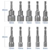 Bestgle 10 Pcs Magnetic Nut Setter Driver Drill Bit Set,