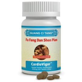 Guang Ci Tang 2 Fu Fang Dan Shen Pian CardioVigor - High Potency 5X, 100 Tabs each, Newest Exp