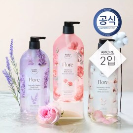 Happy Bath 해피바스 플로레 바디워시 900g 2입 [03 블루밍코튼 바디워시 900g 2개] Happy Bath Flore Body Wash 900g 2 Pack [03 Blooming Cotton Body Wash 900g 2 Pieces]
