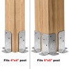 YIDU69Q 8 Pcs Adjustable Split Retrofit Post Base for 4x4,6x6