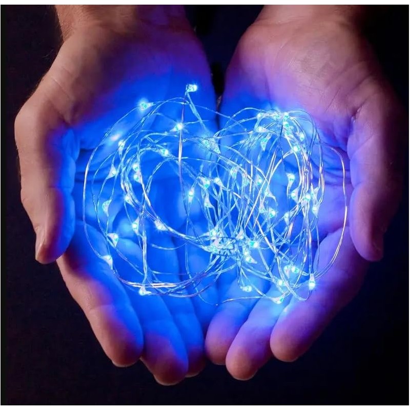 Volunx USB Fairy Lights Blue 2/5/10m Copper USB Plug in,