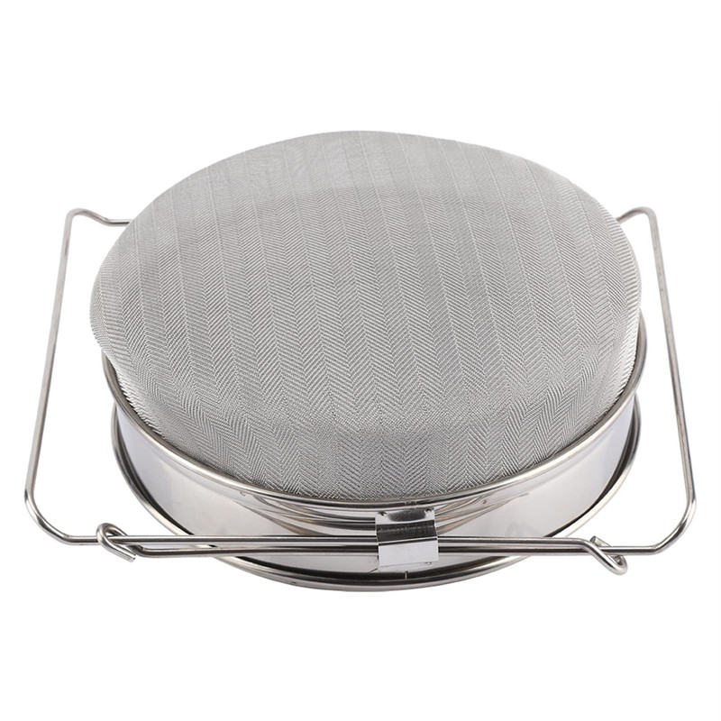 Large Double Layer Stainless Steel Honey Strainer Filter Set with
