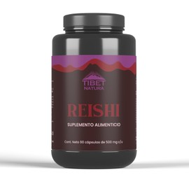 TIBET NATURA - Hongo Reishi - Hongos Adaptgenos - Suplemento Alimenticio - 90 Cpsulas de 500 mg cu - Hongos Adaptgenos - Sin Azcar - Ingredientes...  