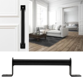 Sliding Barn Door Handle Pull Kit Heavy Duty Large Pull and Flush Carbon Steel Vintage Style Sliding Gate for Home Hotel