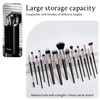 Esdallina Automatic Lifting Makeup Brush Holder with Lid Dustproof Cosmetic