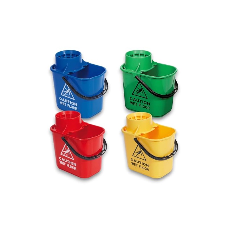 Robert Scott Professional 15 Litre Mop Bucket Colour Coded -