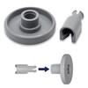 GIANTO Set of 8 Dishwasher Basket Wheels Compatible with Zanussi,