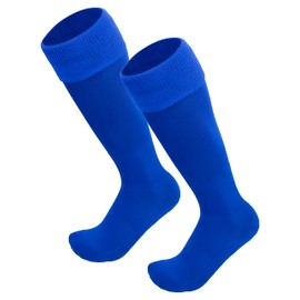 Just 4 Kicks Kid's Soccer Socks, Youth Solid Colors Soccer Socks (Royal)