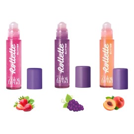 Brillo Labial Rollette Glitter Surtido 3pz Color Trend Avon                                                                                           