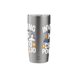 Crypto Mom Cryptocurrency Trader Blockchain Day Trading Stainless Steel Insulated Tumbler