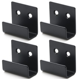 oji company Wall Hanging Hook, U-shaped Metal Fittings, Clamp Hardware, Set of 4 x Load Capacity Up to 22.0 lbs (10 kg), U-Shaped Hardware, Frame Bracket, U-Shaped Metal Fittings, Stainless Steel,