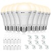 Ostwiki 10 Pack Rechargeable Light Bulbs, Emergency Light Bulbs for