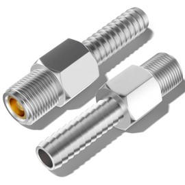 Marine Anti Siphon Valve For Boat Fuel Tank Pickup Tube 2.33-in Anti Siphon Valve Fuel Fitting with 1/4" NPT 3/8" Gas Tank Fittings, Suitable For Most Boat Fuel Tank Fitting (Aluminum) -2 Pack