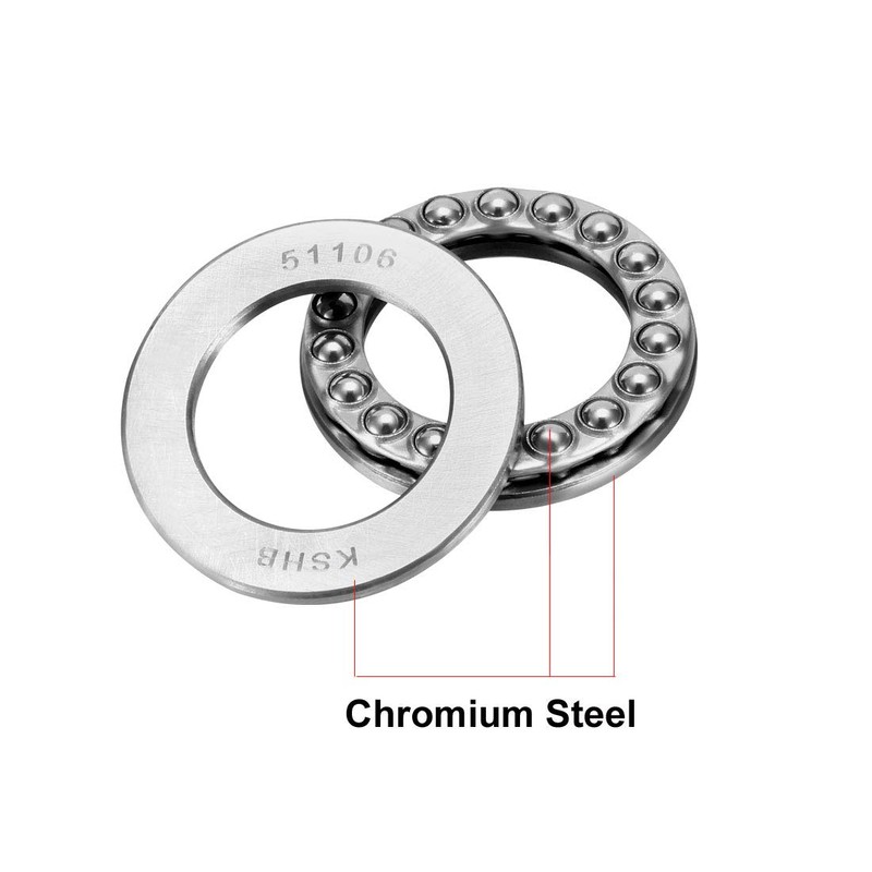 sourcing map 3 Pcs 51106 Thrust Ball Bearing 30mm x