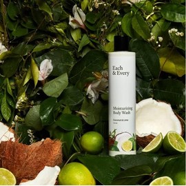 Each & Every Sensitive Skin Body Wash for Women & Men - Coconut & Lime - Moisturizing All Natural Body Wash & Shower Gel in Recyclable Packaging - Paraben, Sulfate & Cruelty-Free (10 Fl Oz)