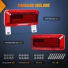 Nilight RV Tail Light 2PCS 72 LED Red Running Stop