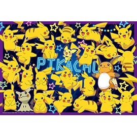 80 Piece Jigsaw Puzzle Lots of Pikachus! Large Piece (10.2 x 15.0 inches (26 x 38 cm)