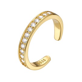 ChicSilver Gold Toe Ring 14K Gold Toe Rings for Women Non Tarnish Womens Toe Rings Open Adjustable Toe Ring for Women Toe Jewelry for Summer Beach