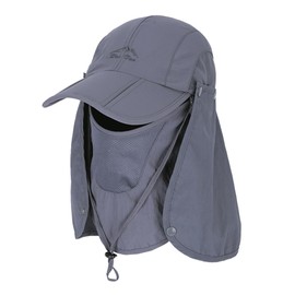 YCharu Men's Sun Protection Cap, Summer, Sun Shade Hat, Women's, Sun Visor, Bicycle, Does Not Fly, UV Protection, Hat, Drawstring, Foldable, Cap, Summer, Stylish, Neck, 4-Way Sun Protection, Farming,