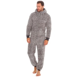 Undercover Mens Cargo Bay Sherpa Onesie 31B1491 Grey L-XL