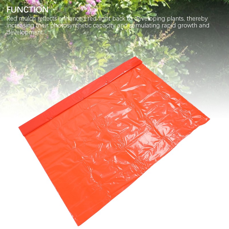 Red Mulch Professional Large Coverage Increases Harvest PE Garden Plastic