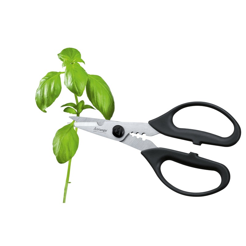 Triangle 50 478 09 02 Herb Scissors, Steel, Black/Silver –