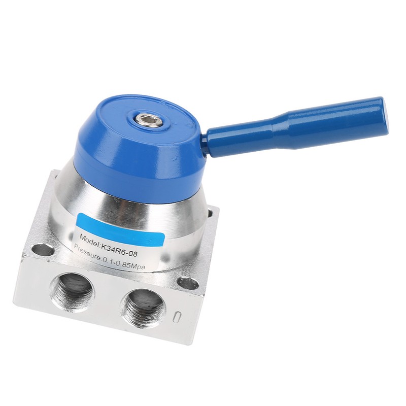 G1/4" Thread 3 Position 4 Way Aluminium Alloy Pneumatic Hand