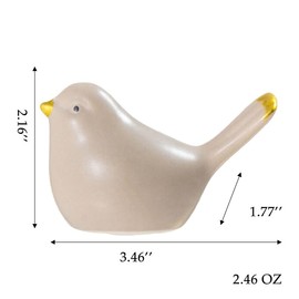 2Packs Birds Toilet Bolt Covers Decorative Cute Toilet Bolt Caps Ceramic Toilet Bolt Covers Toilet Screw Cover Caps Bathroom Replacement Parts Toilet Bolt Caps, Easy to Install (Brown)