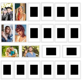 22Pcs Magnetic Photo Frames For Fridge, Blank Photo Frame Insert Fridge Magnets, Small Picture Frames For 7 X 4,5cm,Photos,Translucent Clear Acrylic Refrigerator Magnets For Small Photos