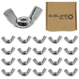 M8 Wing Nut & Bolt 10 Pack (M8 x 50mm Bolts & M8 Nuts)