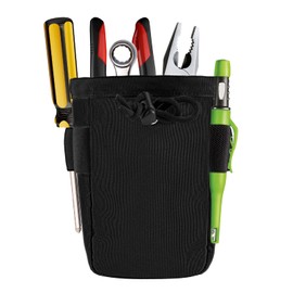 Clip-On Tool Belt Bag for Tools,Belt Pouch with Clip for Tools, Tool Pouch, Electrician Tool Pouch, Screws, and Nails,Tape Measure, Hammer- Great for an Electrician, Carpenter, Handy Man and Plumber