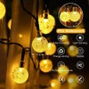 50 LED 23FT Crystal Globe Solar String Lights Outdoor, Waterproof