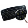 Ukrainian Russian Cyrillic Keyboard Labels Layout with Yellow Lettering ON