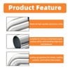 GASHER 1PCS 90 Degree Elbow Aluminum Alloy Tube 1.5"OD, Leg