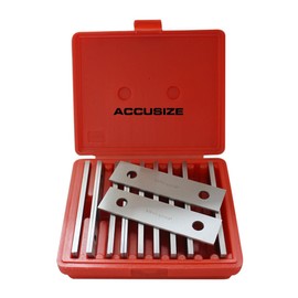 Accusize Industrial Tools 1/8'' Thickness 10 Pairs Precision Parallel Sets, 6'' Length, Eg10-1400