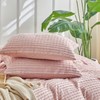WARMDERN Pink Pillow Covers King Pillow Cases Soft Microfiber Pillow