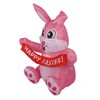 4.9ft Easter Inflatable Bunny Happy Easter Bunny Decoration Outdoor Blow