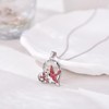 TALYKONG Cardinal Necklace for Women Red Cardinal Heart Pendant Mothers